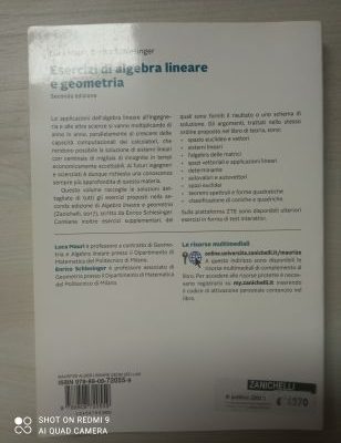 Esercizi di algebra lineare e geometria