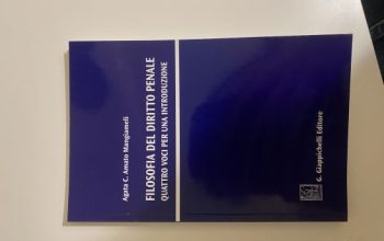 Filosofia del diritto penale quattro voci per una