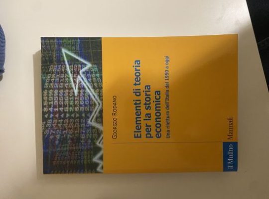 Elementi di teoria per la storia economica, una ri