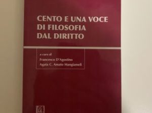 cento e una voce di filosofia dal diritto