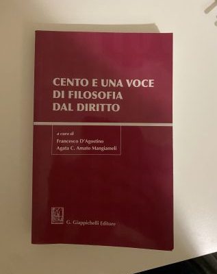 cento e una voce di filosofia dal diritto