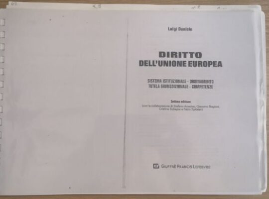 Diritto dell’Unione Europea