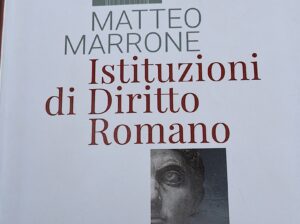 Istituzioni di diritto romano di Matteo Marrone