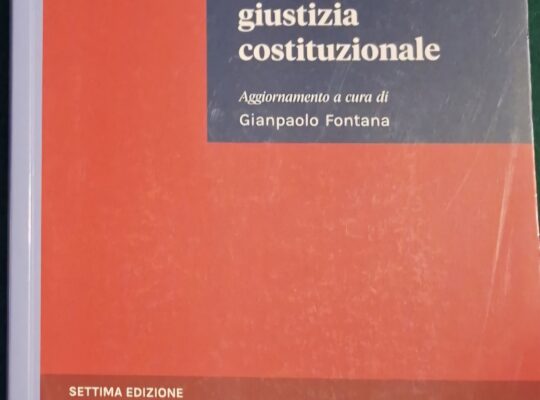 Lezioni di Giustizia Costituzionale