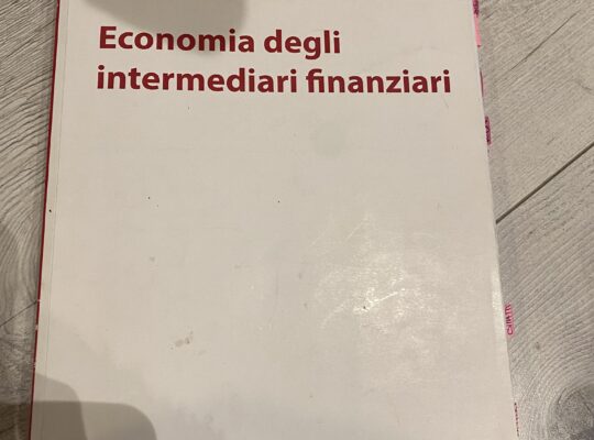 Economia degli intermediari finanziari