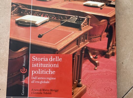 Storia delle istituzioni politiche