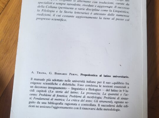 Propedeutica al latino universitario