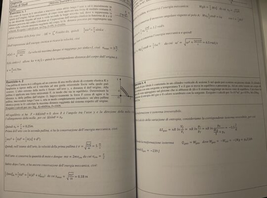 Collezione esercizi di esame svolti di Fisica Generale |