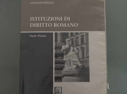 istituzioni di diritto romano giovanni finazzi