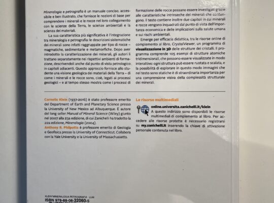 Mineralogia e Petrografia Klein