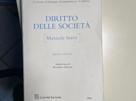 Diritto delle società (manuale breve)